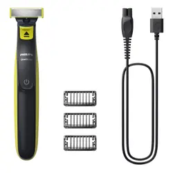 Philips Norelco OneBlade QP2724/10 rasoir pour homme Rasoir à grille Tondeuse Gris, Citron vert