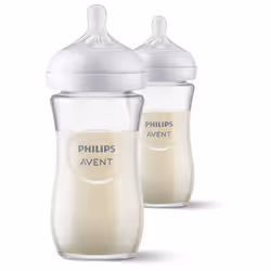 Philips AVENT Natural à Réponse Naturelle SCY933/02 Biberon verre 240 ml - Pack de 2 - Vue supplémentaire 3