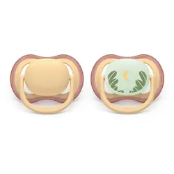 Philips AVENT SCF087/09 tétine pour bébé Tétine pour bébé classique Orthodontique Silicone Vert, Orange