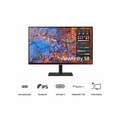 Samsung LS27B800PXU écran plat de PC 68,6 cm (27") 3840 x 2160 pixels 4K Ultra HD IPS Noir - Vue supplémentaire 4