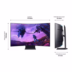 Samsung Odyssey ARK écran plat de PC 139,7 cm (55") 3840 x 2160 pixels 4K Ultra HD Noir (LS55BG970NUXEN) - Vue supplémentaire 5