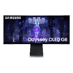 Samsung Odyssey Neo G8 LS34BG850SUXEN écran plat de PC 86,4 cm (34") 3440 x 1440 pixels UltraWide Quad HD OLED Argent (LS34BG850SUXEN)