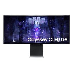 Samsung Odyssey Neo G8 LS34BG850SUXEN écran plat de PC 86,4 cm (34") 3440 x 1440 pixels UltraWide Quad HD OLED Argent (LS34BG850SUXEN)
