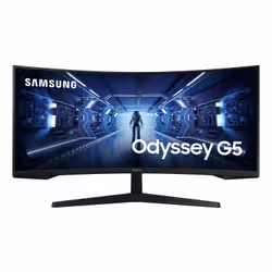 Samsung Odyssey C34G55TWWP écran plat de PC 86,4 cm (34") 3440 x 1440 pixels UltraWide Dual Quad HD LED Noir - Vue supplémentaire 2