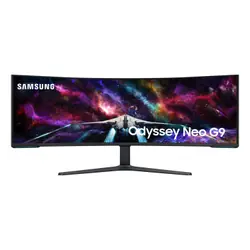 Samsung G95NC écran plat de PC 144,8 cm (57") 7680 x 2160 pixels Dual UHD QLED Blanc