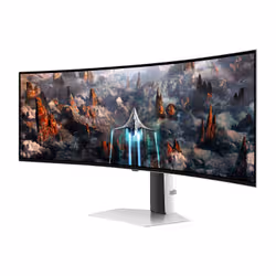 Samsung Odyssey S49CG934SU écran plat de PC 124,5 cm (49") 5120 x 1440 pixels DQHD OLED Argent - Vue supplémentaire 4