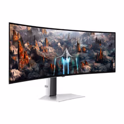 Samsung Odyssey S49CG934SU écran plat de PC 124,5 cm (49") 5120 x 1440 pixels DQHD OLED Argent - Vue supplémentaire 5