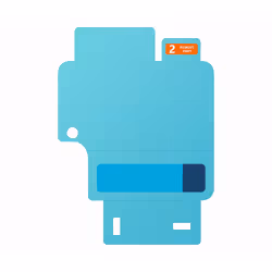 Samsung EF-UF741CTEGWW écran et protection arrière de téléphones portables Protection d'écran transparent 1 pièce(s) - Vue supplémentaire 2