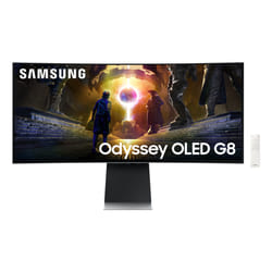 Samsung G85SD écran plat de PC 86,4 cm (34") 3440 x 1440 pixels UltraWide Quad HD OLED Argent
