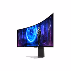 Samsung G95SD écran plat de PC 124,5 cm (49") 5120 x 1440 pixels Dual QHD OLED Argent - Vue supplémentaire 3