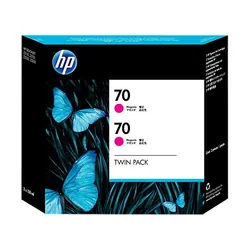 HP 70 2-pack 130-ml Magenta DesignJet Ink Cartridges cartouche d'encre 2 pièce(s) Original