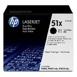 HP 51X Cartouche de toner 2 pièce(s) Original Noir (Q7551XD)