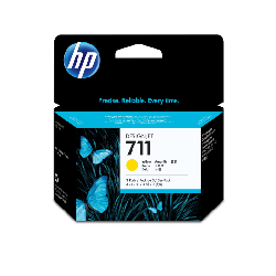 HP 711 pack de 3 cartouches d'encre DesignJet jaune, 29 ml