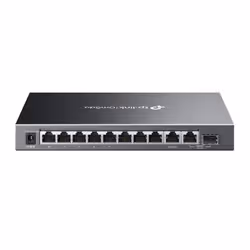 TP-Link Omada ES210GMP commutateur réseau Géré Gigabit Ethernet (10/100/1000) Connexion Ethernet, supportant l'alimentation via ce port (PoE) Noir - Vue supplémentaire 2