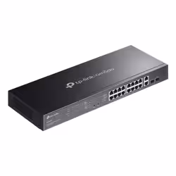 TP-Link Omada ES220GMP commutateur réseau Géré L2 Gigabit Ethernet (10/100/1000) Connexion Ethernet, supportant l'alimentation via ce port (PoE) Noir - Vue supplémentaire 4