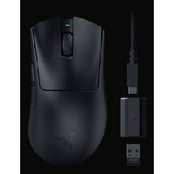 Razer DeathAdder V3 HyperSpeed souris Jouer Droitier RF Wireless + USB Type-C Optique 26000 DPI
