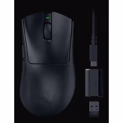 Razer DeathAdder V3 HyperSpeed souris Jouer Droitier RF Wireless + USB Type-C Optique 26000 DPI - Vue supplémentaire 2