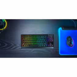 Razer BlackWidow V4 Tenkeyless HyperSpeed clavier Gaming USB + RF Wireless + Bluetooth AZERTY Français Noir - Vue supplémentaire 3