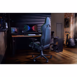 Razer Enki Siège de jeu sur PC Chaise avec assise rembourrée Noir - Vue supplémentaire 4