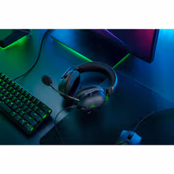Razer Blackshark V2 Casque Avec fil Arceau Jouer Noir, Vert - Vue supplémentaire 5