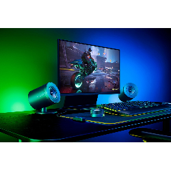 Razer Nommo V2 Pro haut-parleur Plage complète Noir Avec fil &sans fil