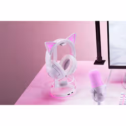 Razer Kraken Kitty V2 Casque Avec fil Arceau Jouer USB Type-A Blanc - Vue supplémentaire 6