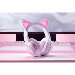 Razer Kraken Kitty V2 BT Casque Sans fil Arceau Jouer Bluetooth Blanc - Vue supplémentaire 6