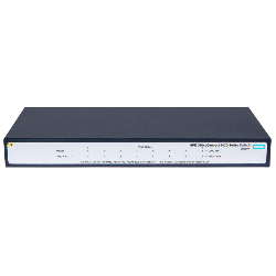 Hewlett Packard Enterprise OfficeConnect 1420 8G PoE+ (64W) Non-géré L2 Gigabit Ethernet (10/100/1000) Connexion Ethernet, supportant l'alimentation via ce port (PoE) 1U Gris (JH330A)