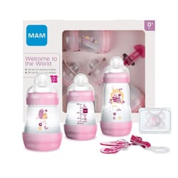 MAM Welcome to the World sets pour les repas du nourrisson Rose