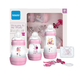 MAM Welcome to the World sets pour les repas du nourrisson Rose