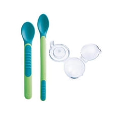 Mam Baby Cuilleres avec Couvercles sensibles +6m