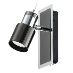 EGLO 30832 spot d'éclairage Spot d'éclairage de surface Noir, Acier inoxydable GU10 LED