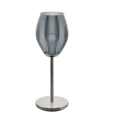 EGLO ESTANYS lampe de table E27 LED Noir, Nickel, Translucide
