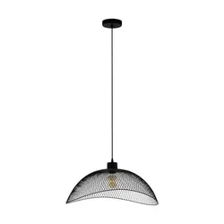 EGLO Pompeya éclairage en suspension Support flexible E27 60 W Noir