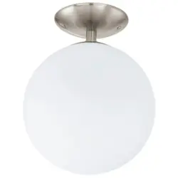 EGLO RONDO éclairage de plafond Nickel, Blanc E27
