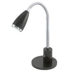 EGLO FOX lampe de table GU10 3 W LED Noir, Chrome