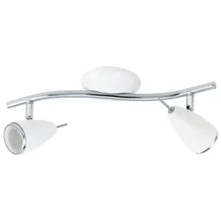 EGLO RICCIO 2 Spot d'éclairage de surface Chrome, Blanc GU10 LED 3 W
