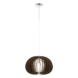 EGLO Cossano éclairage en suspension Support flexible E27 Marron, Acier satin