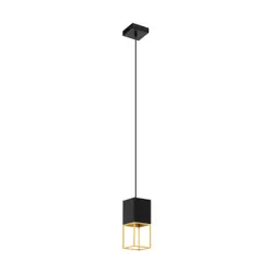 EGLO 97733 éclairage en suspension GU10 5 W LED Noir, Or