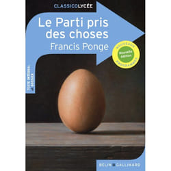 Le Parti Pris Des Choses livre Français 192 pages
