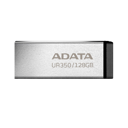 ADATA UR350 lecteur USB flash 128 Go USB Type-A 3.2 Gen 1 (3.1 Gen 1) Noir, Argent