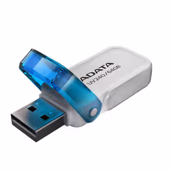 ADATA UV240 lecteur USB flash 64 Go USB Type-A 2.0 Bleu, Blanc - Vue supplémentaire 2