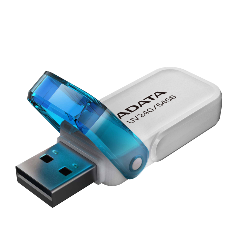 ADATA UV240 lecteur USB flash 64 Go USB Type-A 2.0 Bleu, Blanc