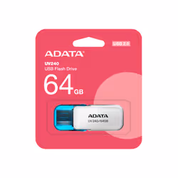 ADATA UV240 lecteur USB flash 64 Go USB Type-A 2.0 Bleu, Blanc - Vue supplémentaire 3