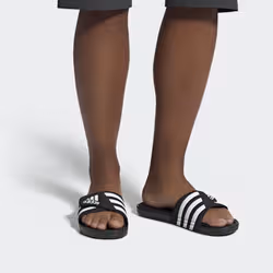 Adidas Adissage Slides Unisexe Noir, Blanc - Vue supplémentaire 2