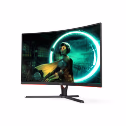 AOC C32G3E écran plat de PC 80 cm (31.5") 1920 x 1080 pixels Full HD Noir, Rouge - Vue supplémentaire 2