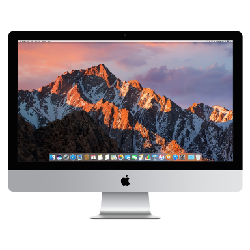 Apple iMac 27" 5120 x 2880 pixels 8 Go 1 To Fusion Drive AMD Radeon Pro 570 macOS Sierra 10.12 Argent