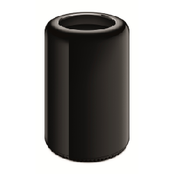 Apple Mac Pro Bureau Famille Intel® Xeon® E5 E5-1650V2 16 Go DDR3-SDRAM 256 Go Flash AMD FirePro D500 Mac OS X 10.9 Mavericks Station de travail Noir