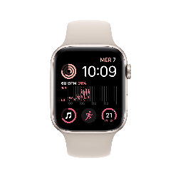 Apple Watch SE OLED 44 mm Numérique 368 x 448 pixels Écran tactile Beige Wifi GPS (satellite)