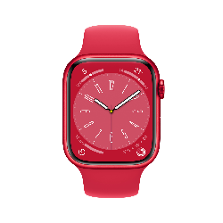 Apple Watch Series 8 OLED 45 mm Numérique 396 x 484 pixels Écran tactile Rouge Wifi GPS (satellite)